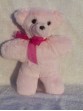 Little Cherry | Small handmade teddy bear in soft pink fur